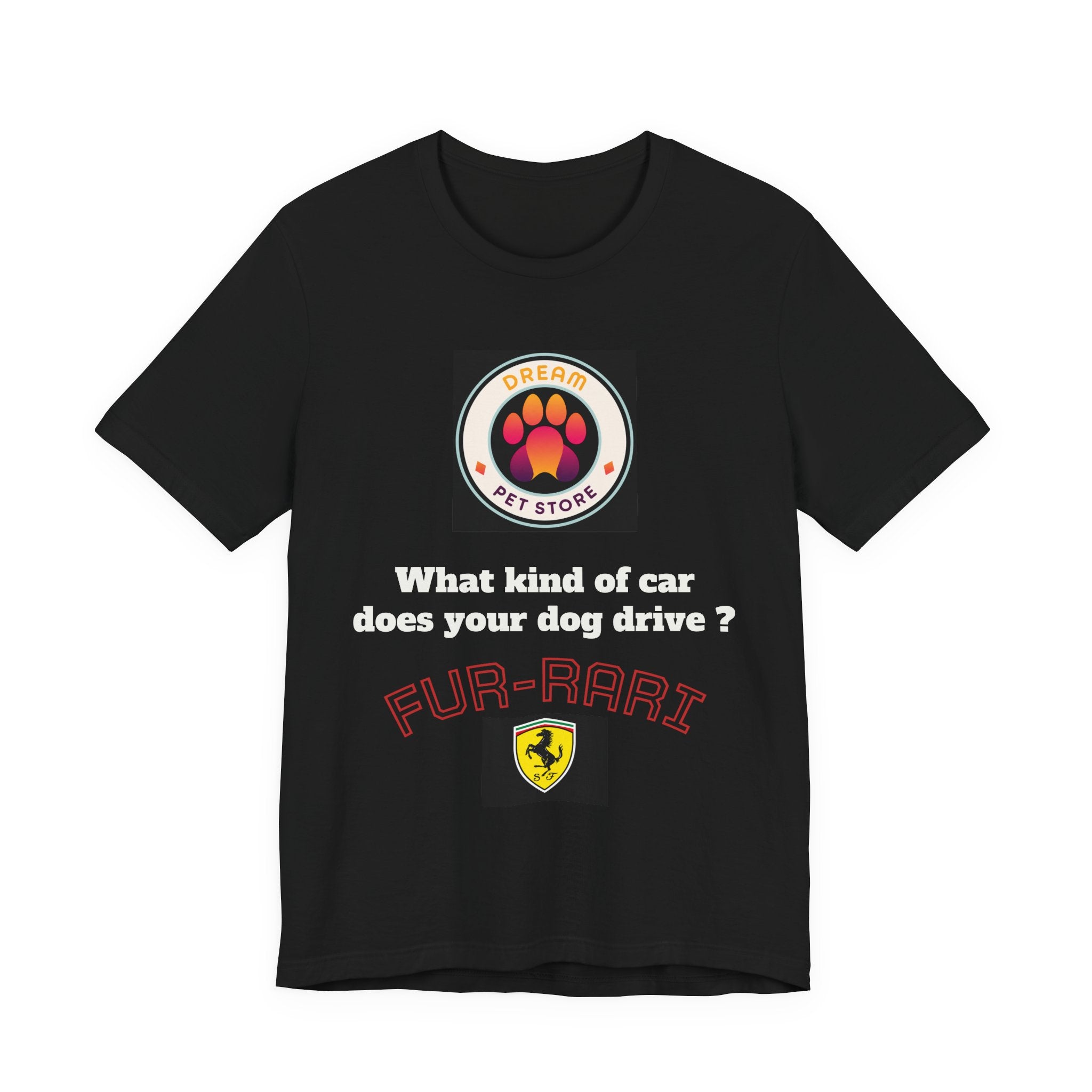Fur-Rari Dog Joke T-Shirt