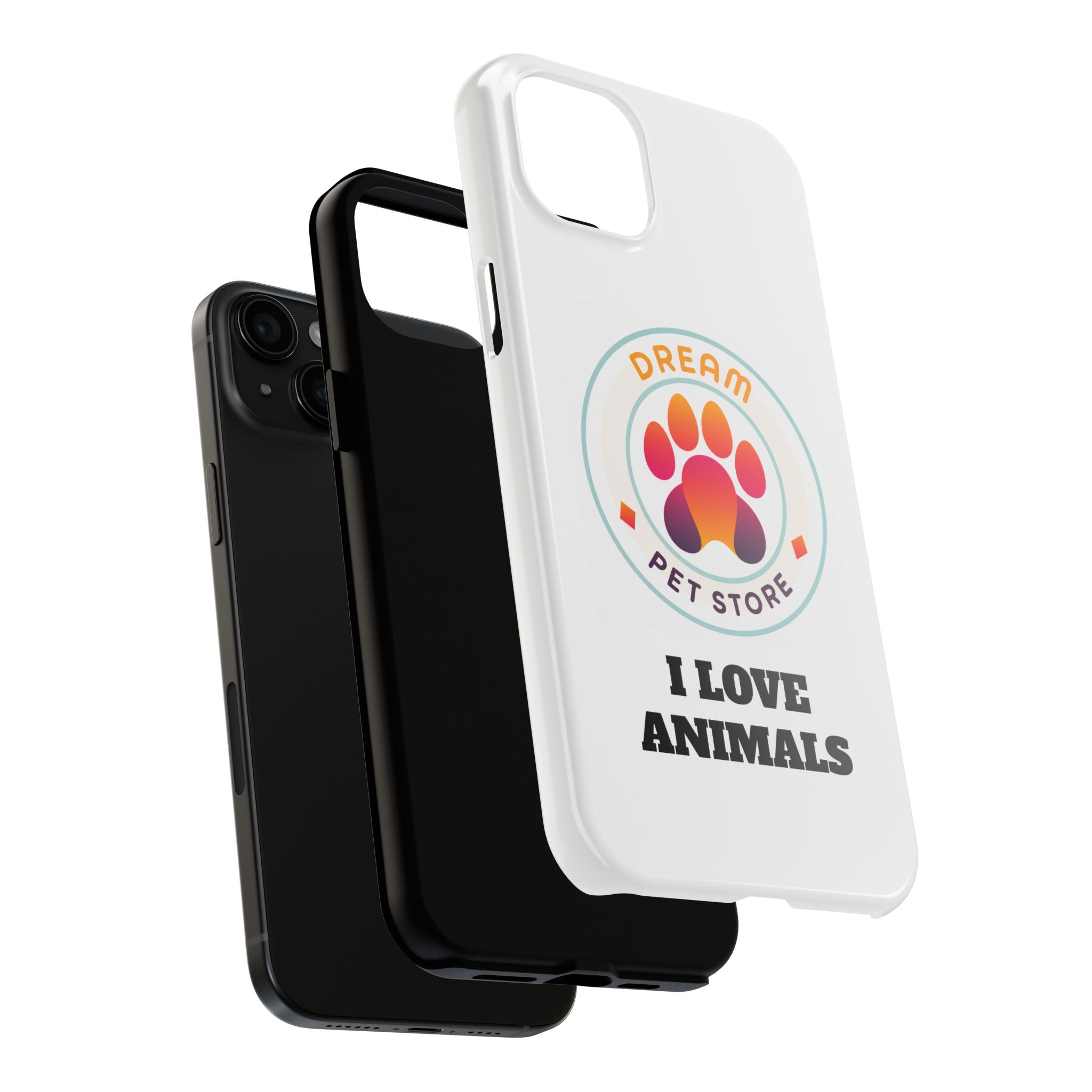 Tough Phone Cases - I Love Animals