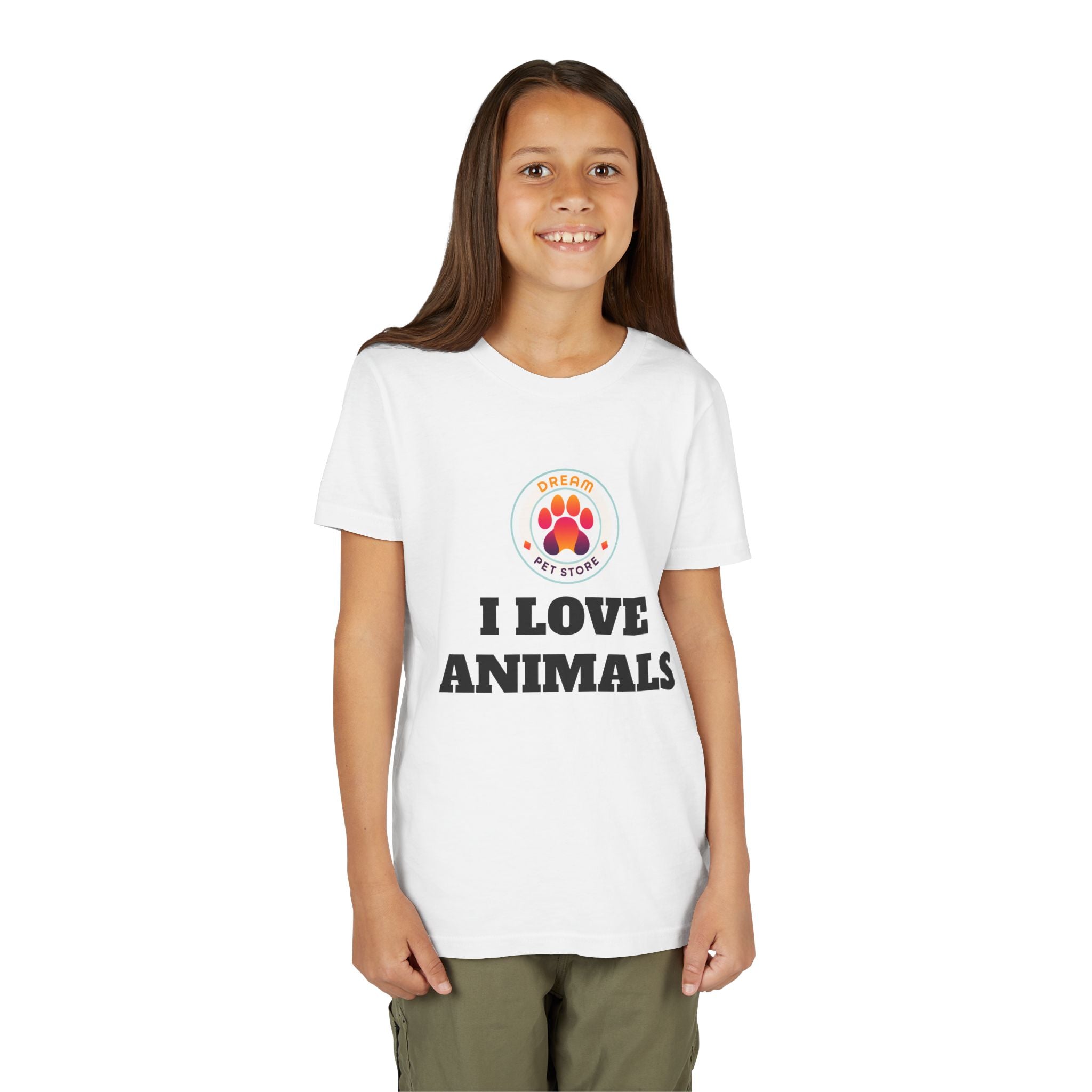Youth Tee - I  love Animals