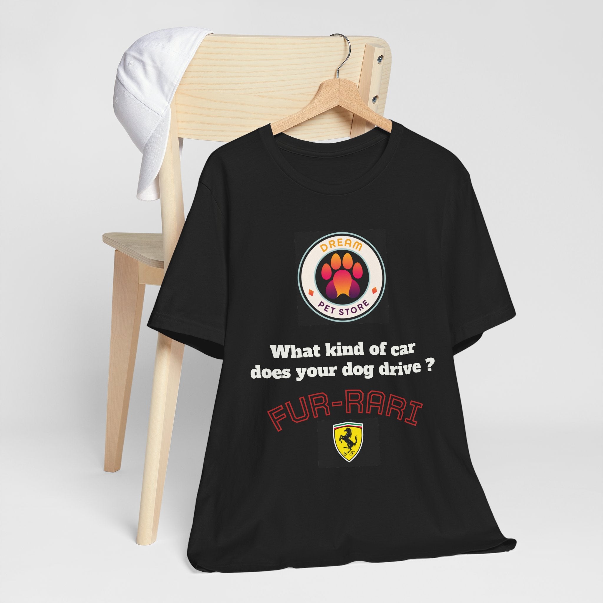 Fur-Rari Dog Joke T-Shirt