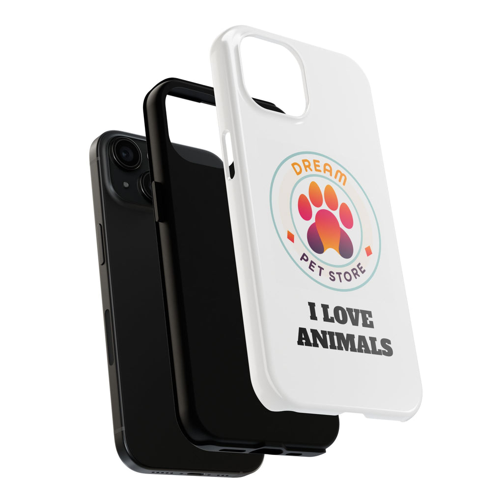 Tough Phone Cases - I Love Animals