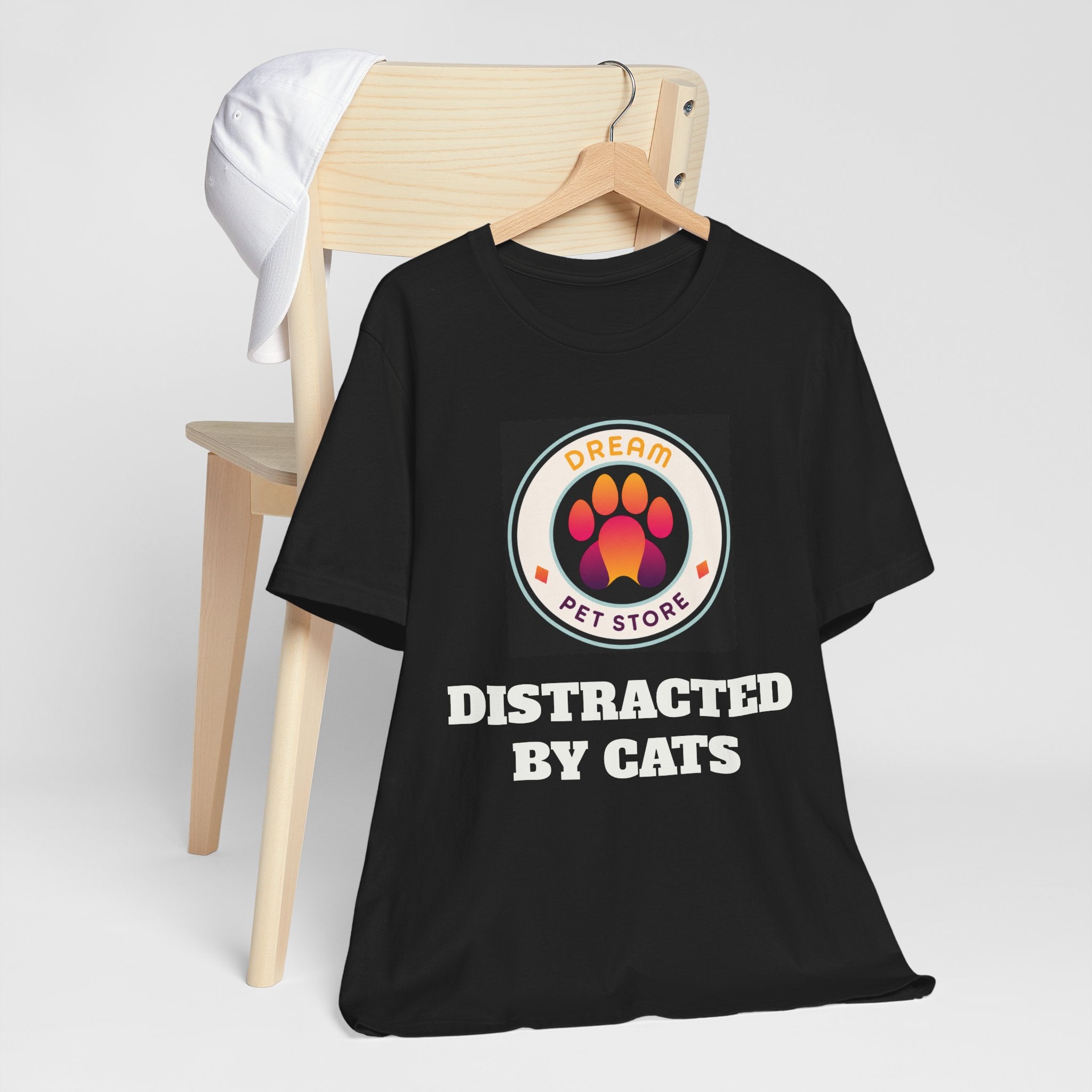 Distracted By Cats T‑Shirt