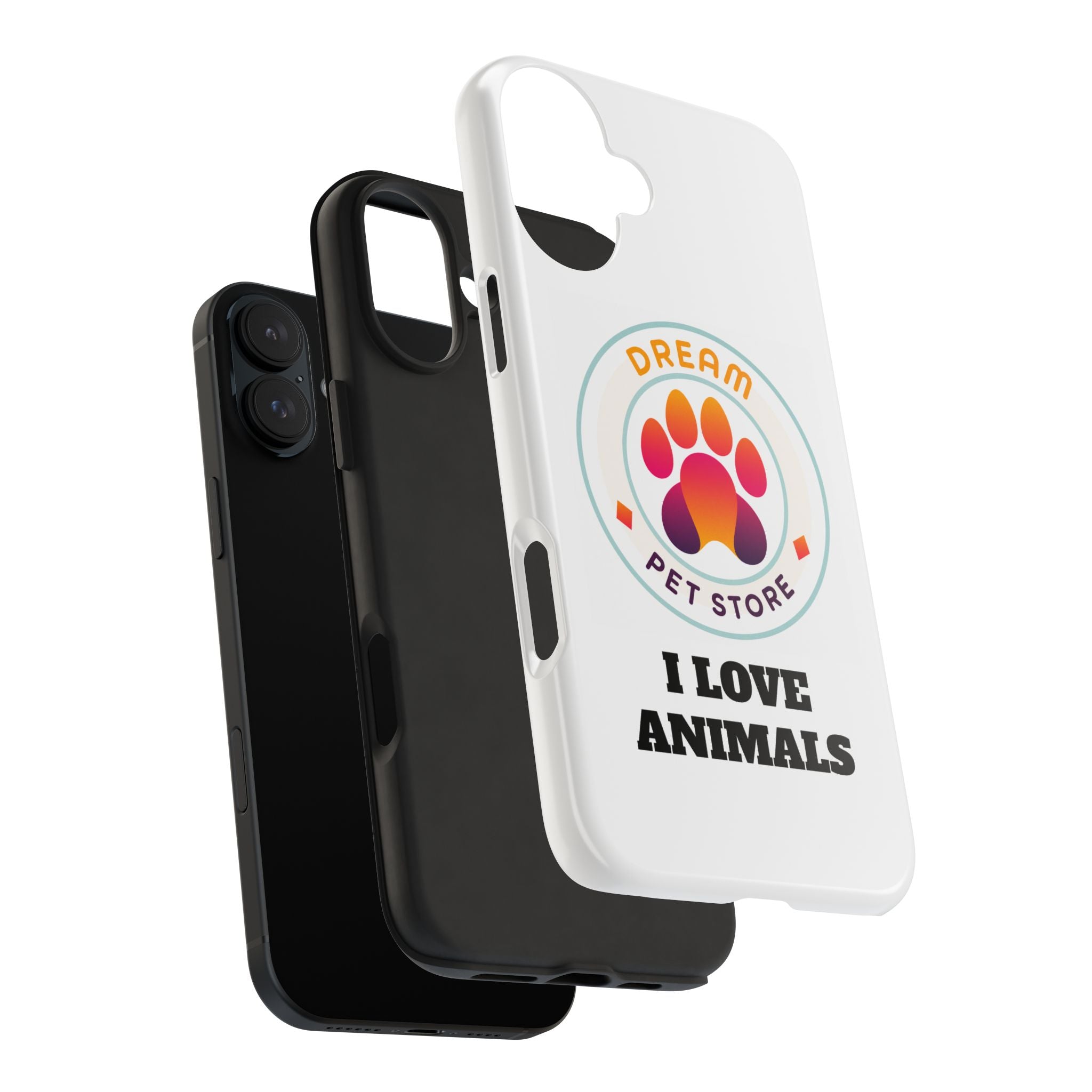 Tough Phone Cases - I Love Animals