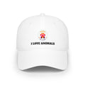 Low Profile Baseball Cap - I Love Animals