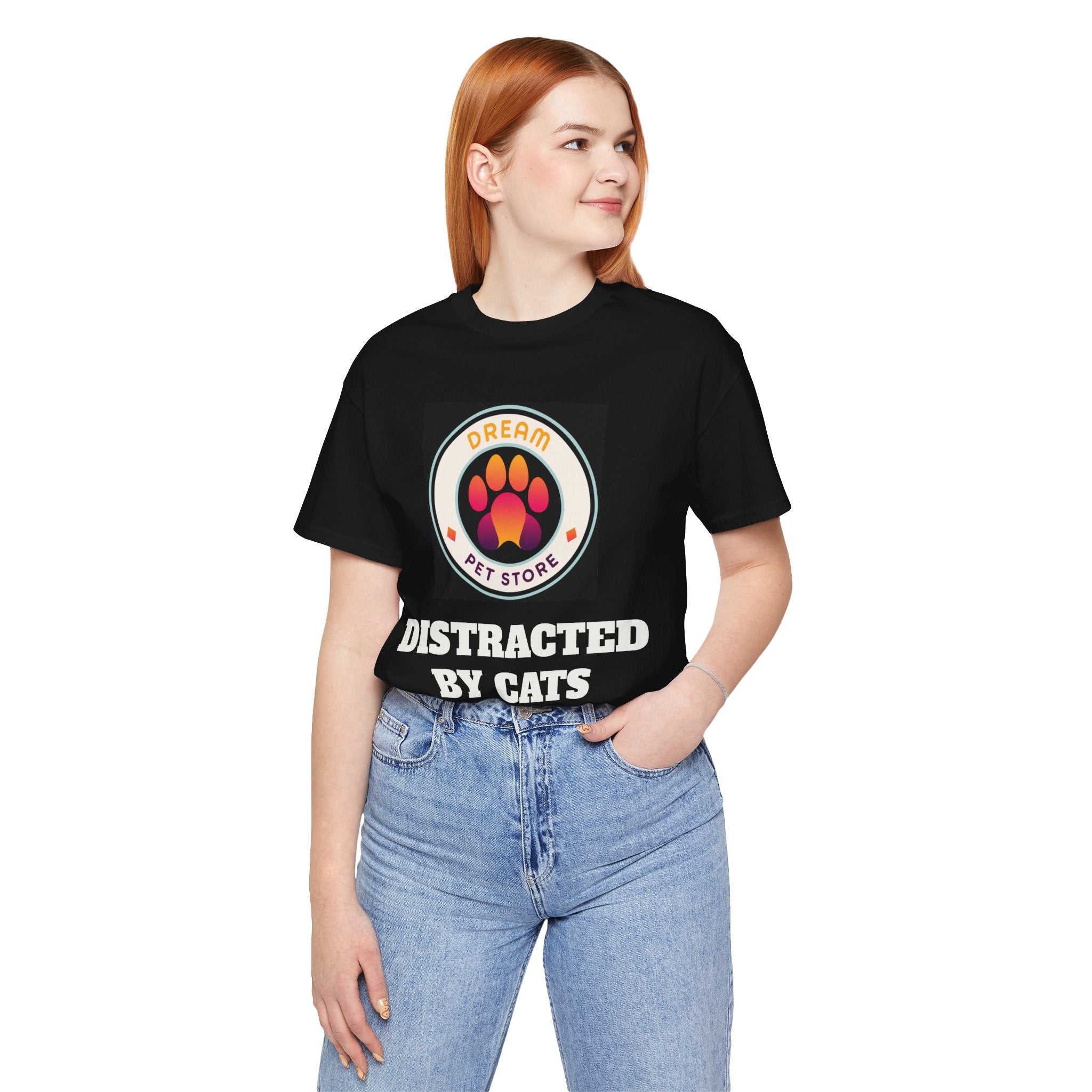 Distracted By Cats T‑Shirt