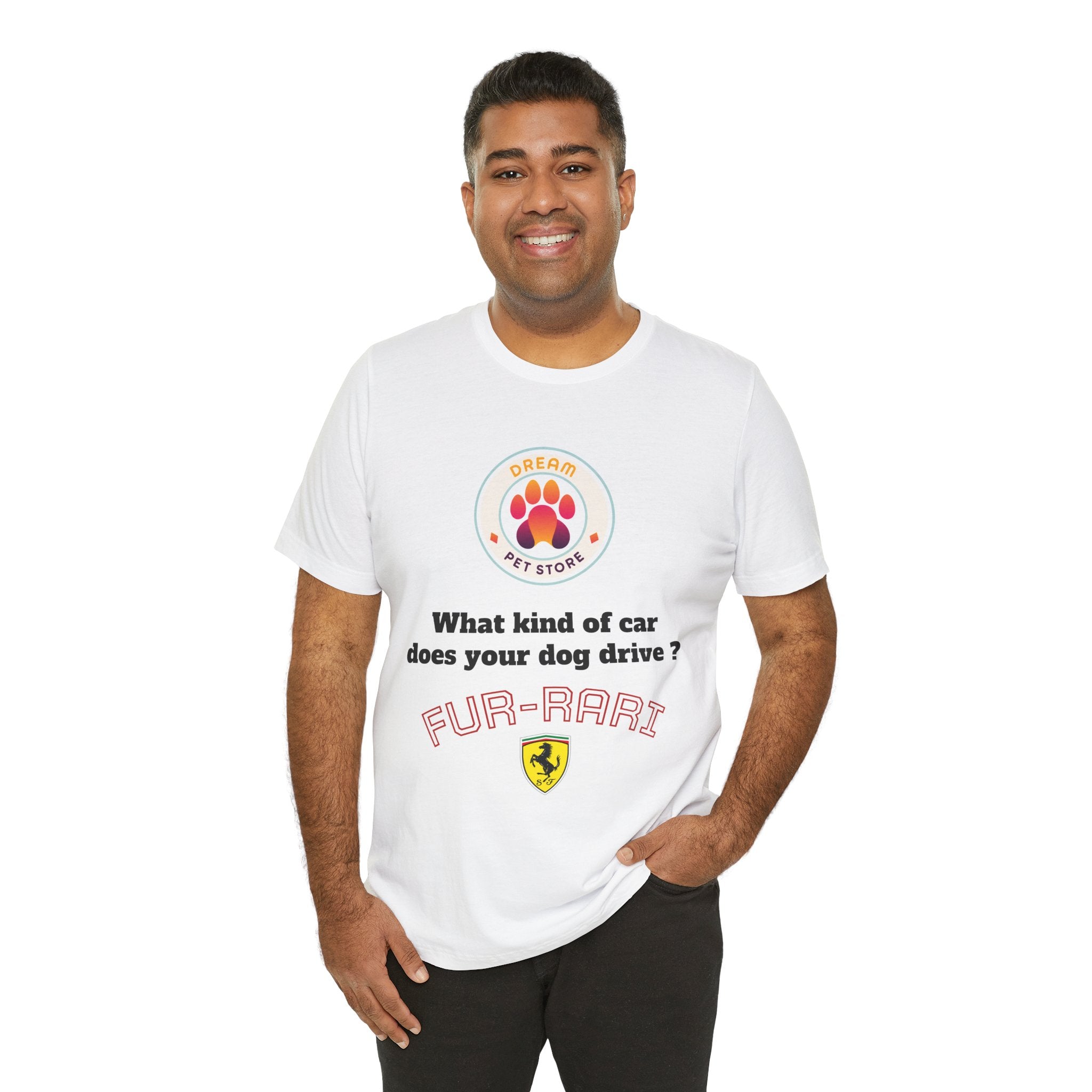 Fur-Rari Dog Joke T-Shirt
