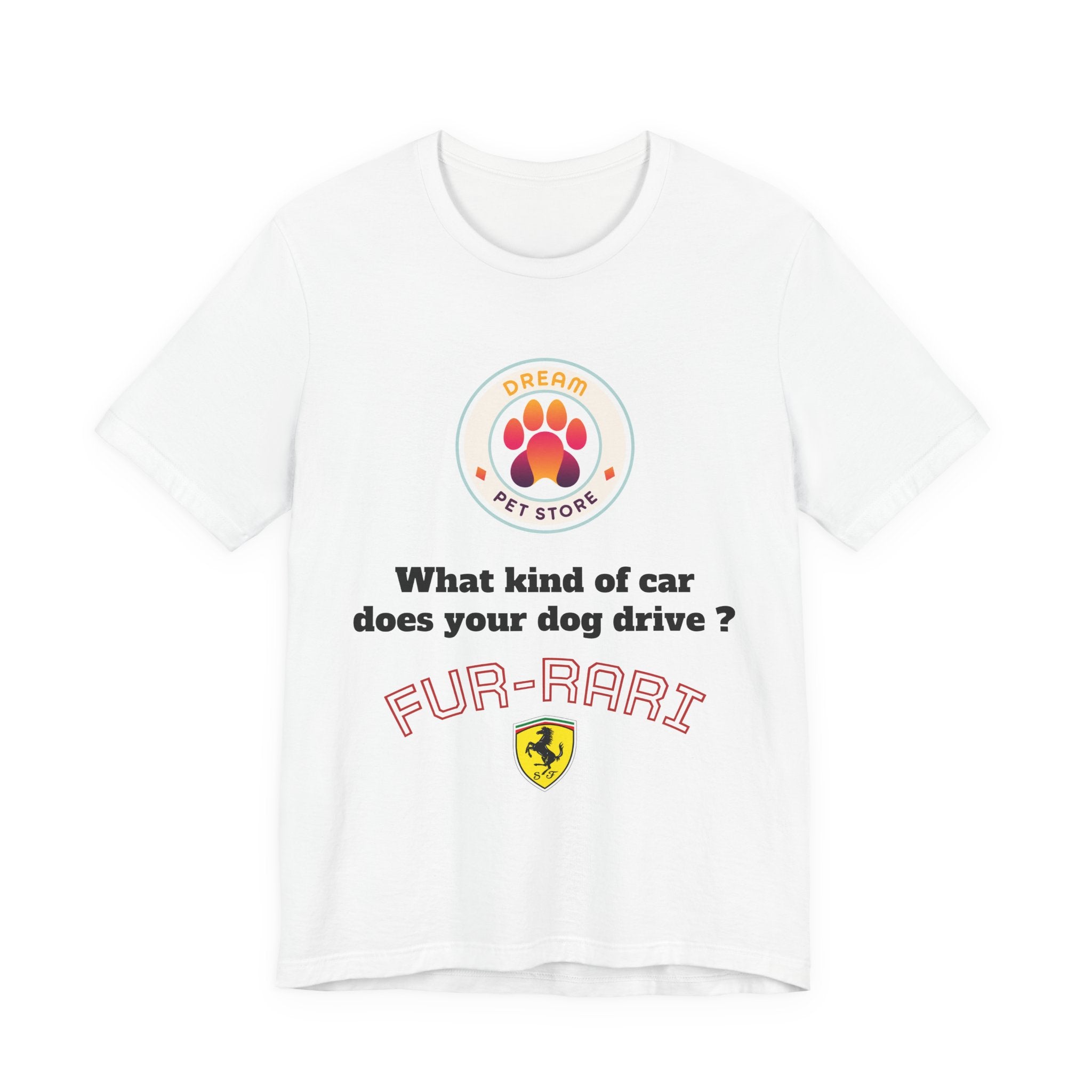 Fur-Rari Dog Joke T-Shirt
